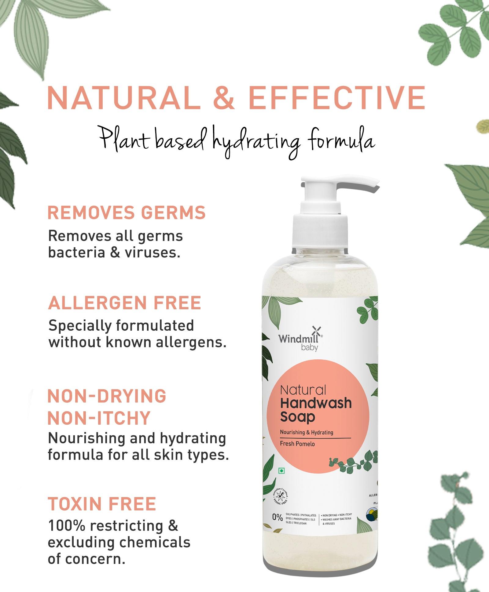 Natural Handwash Liquid Soap Pomelo Fresh - Windmill Baby