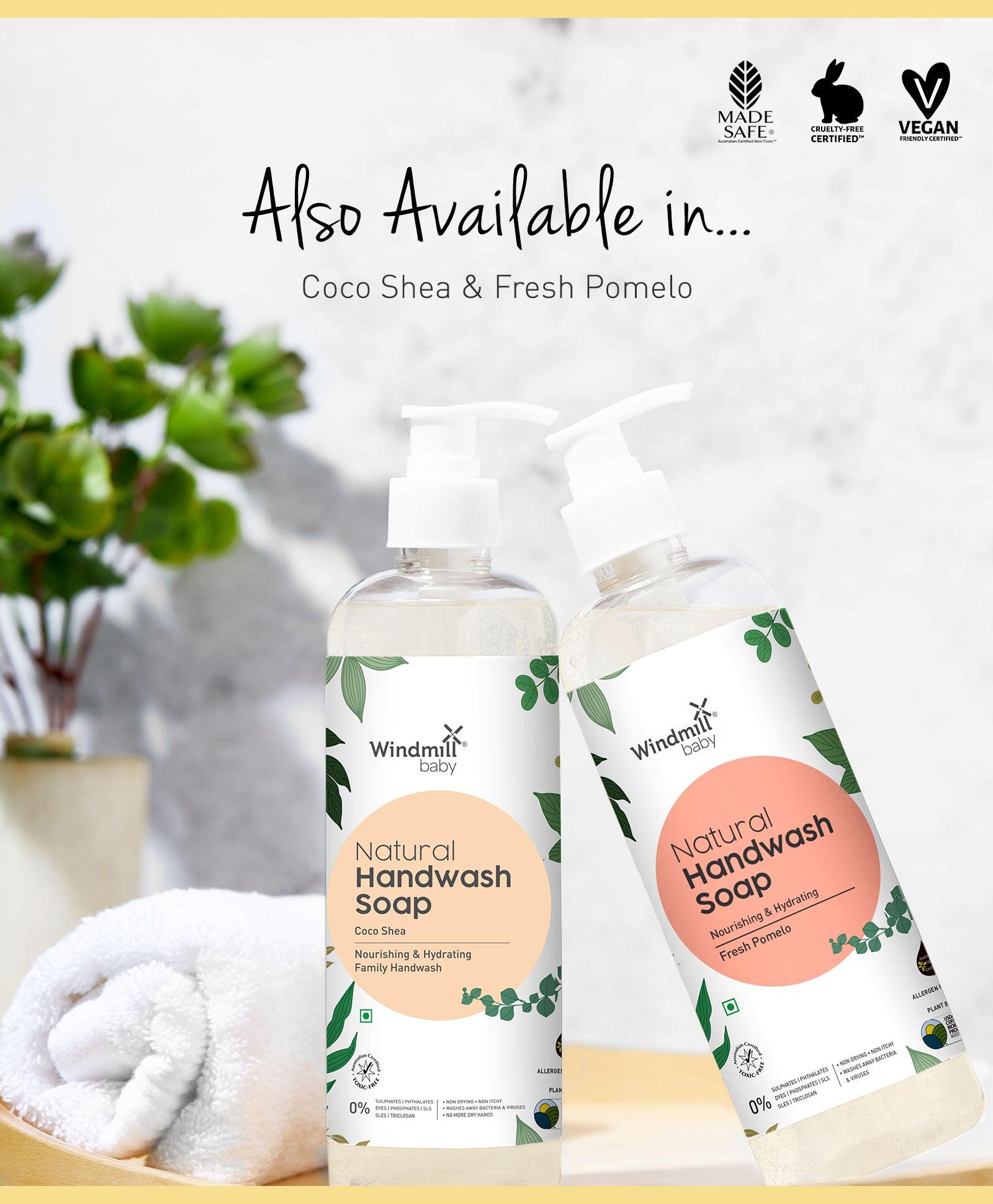 Natural Handwash Liquid Soap Fragrance Free - Windmill Baby