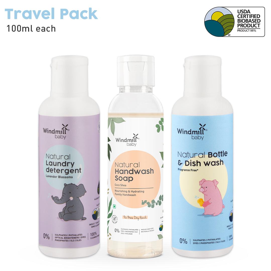 Natural Cleaning Travel Essentials Pack - Windmill Baby