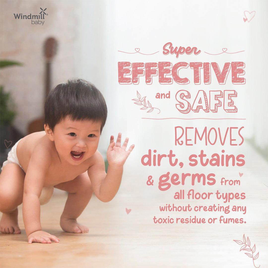 Natural Baby and Pet Friendly Floor Cleaner Citrus Fresh - 2ltr - Windmill Baby