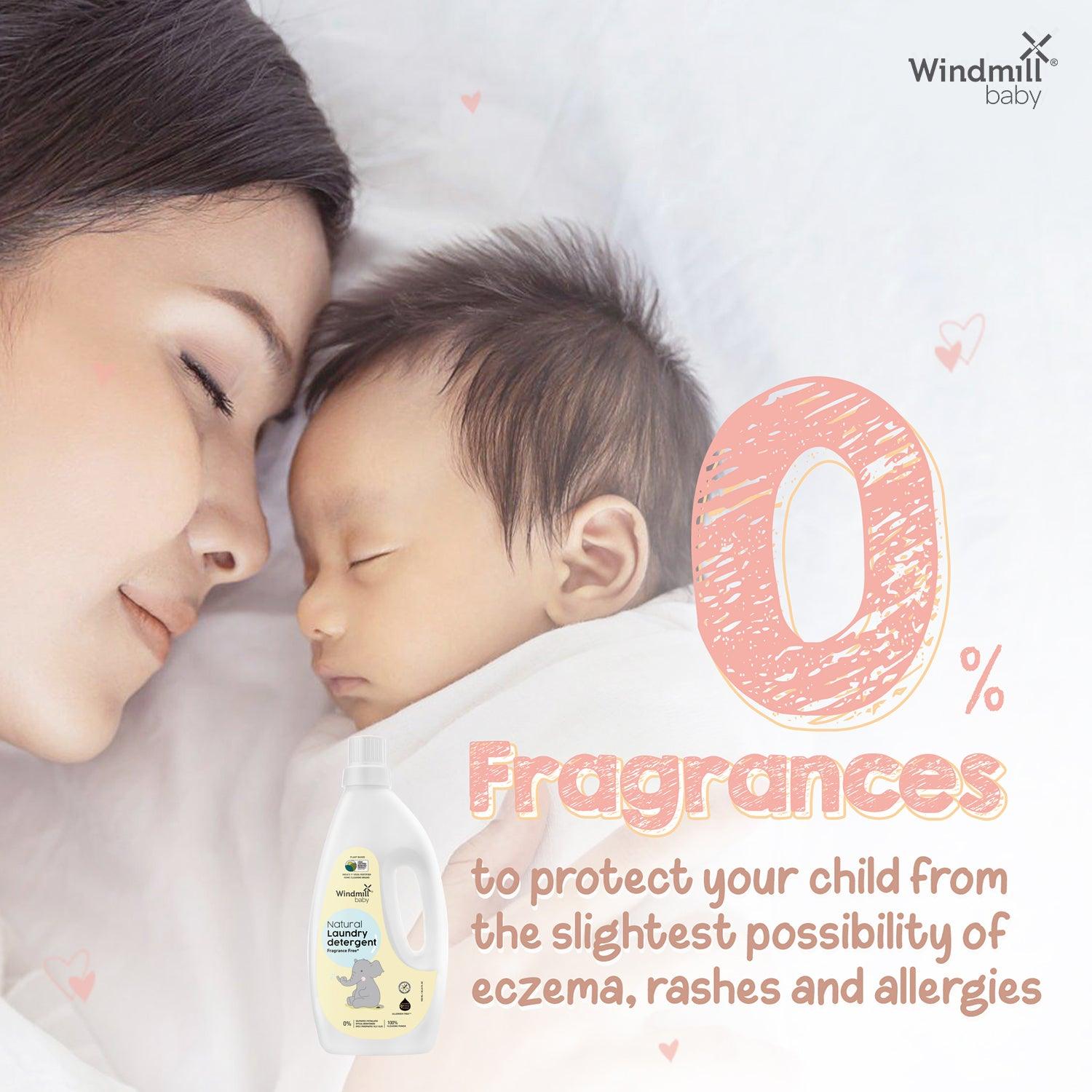 Natural Baby Laundry Detergent Fragrance Free - Windmill Baby