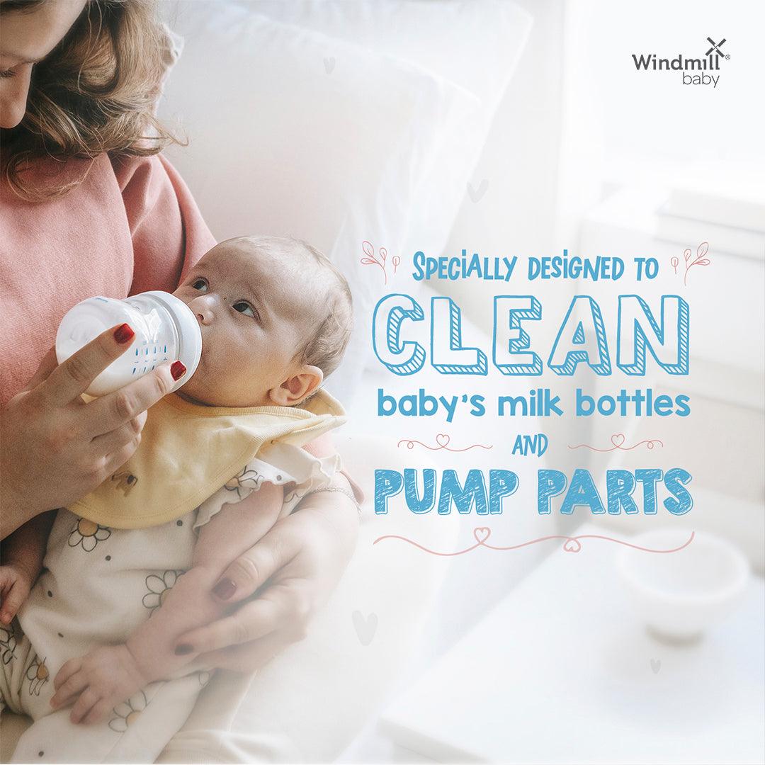 Natural Baby Bottle Cleaning Liquid - Fragrance Free - Windmill Baby