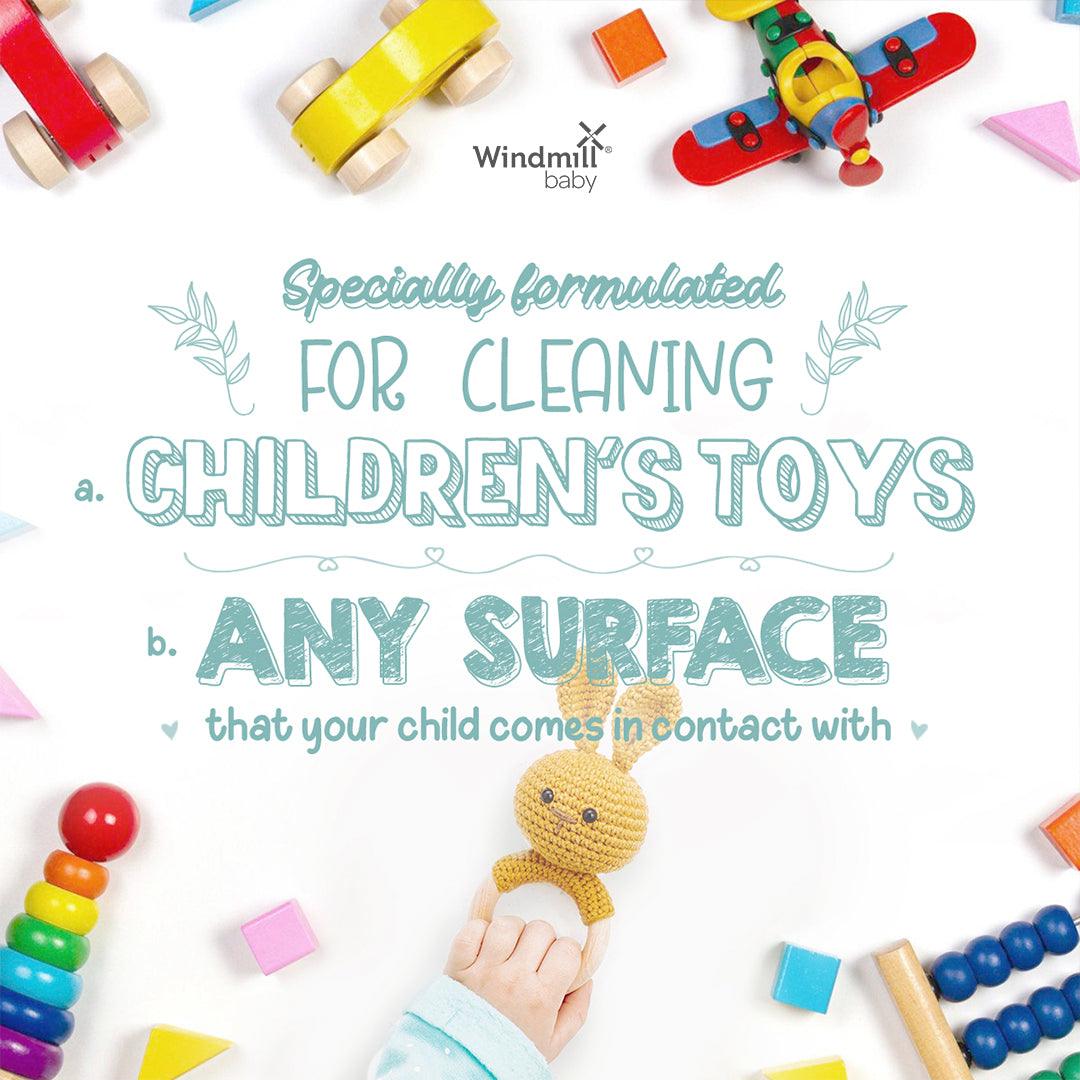 Natural Toy and Multi Surface Cleaner - Fragrance Free - Windmill Baby