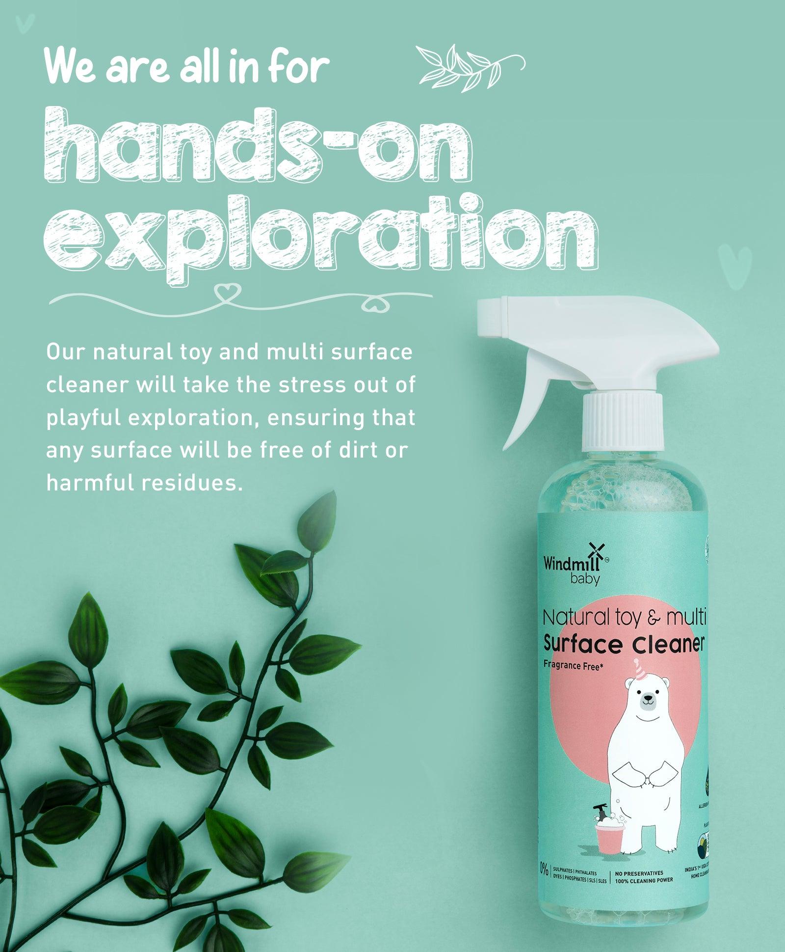 Natural Toy and Multi Surface Cleaner - Fragrance Free - Windmill Baby