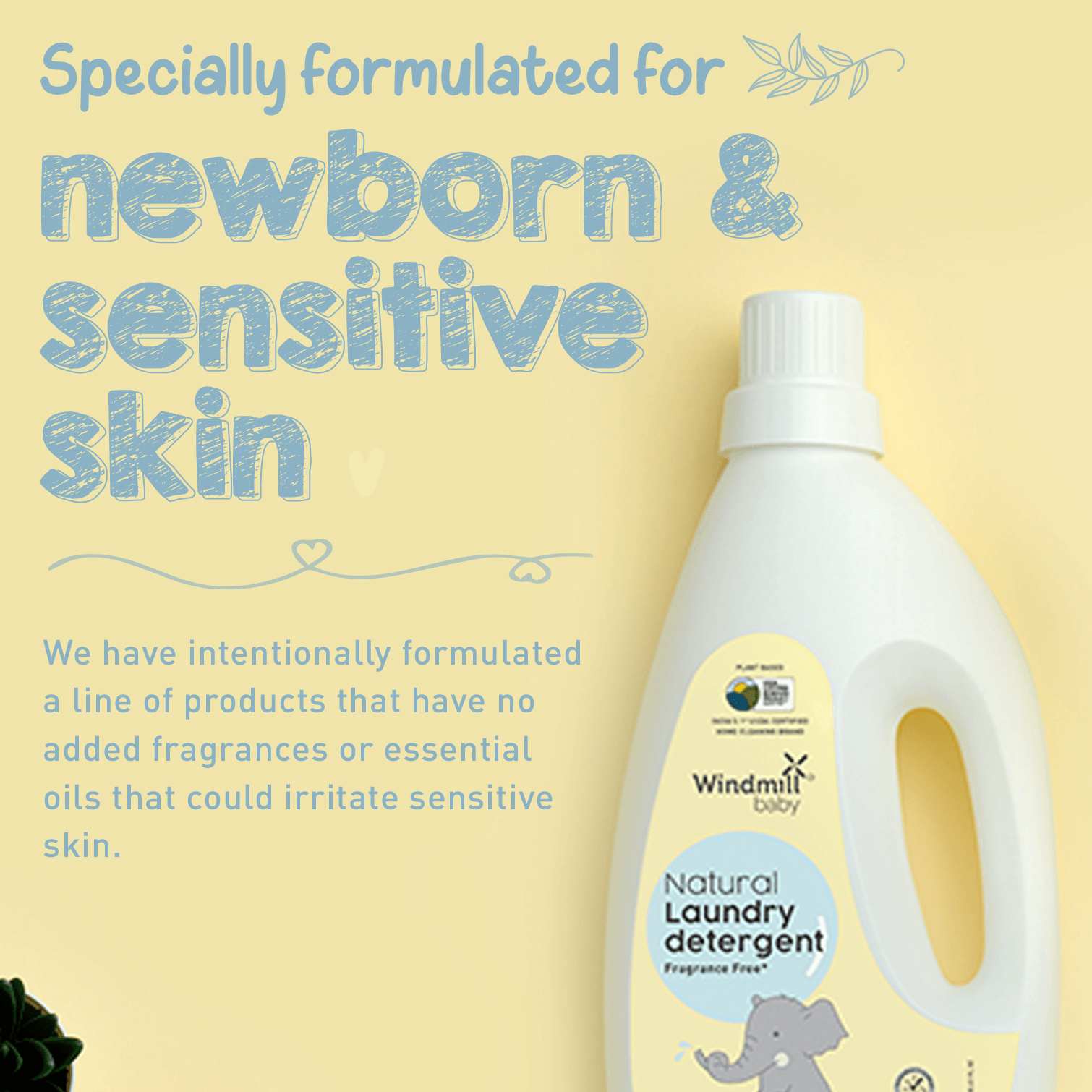 Natural Baby Laundry Detergent Fragrance Free - Windmill Baby