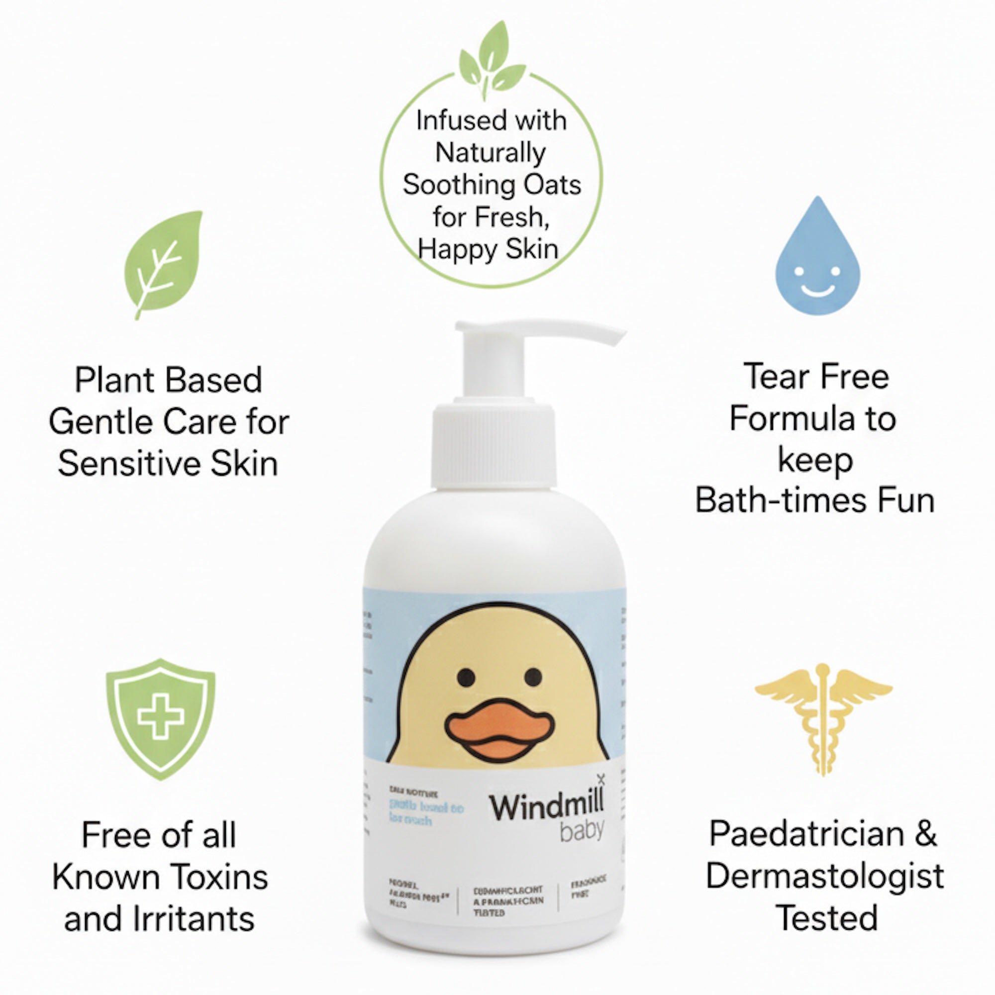 Natural Head to Toe Wash - Fragrance Free