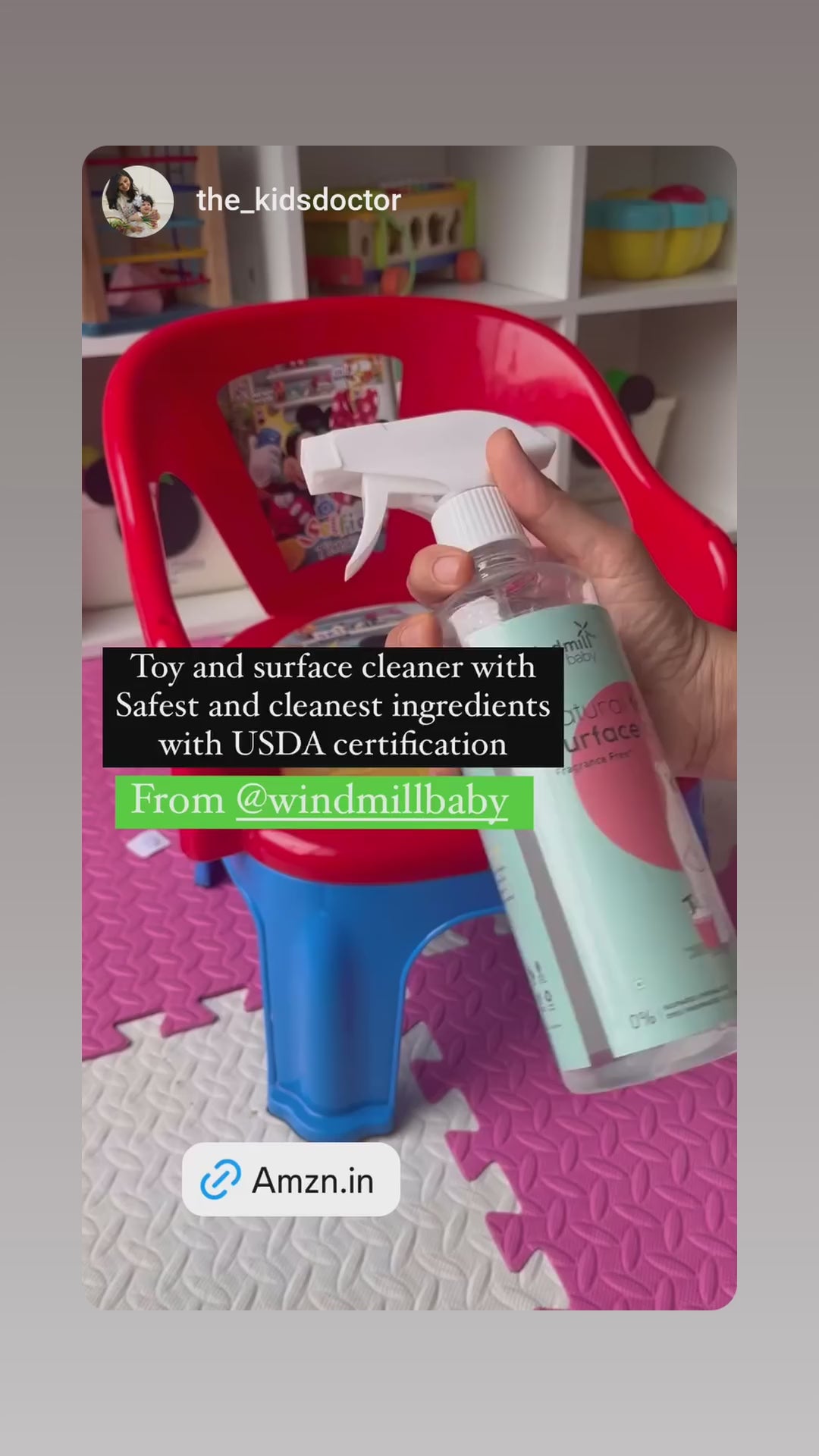 Natural Toy & Multi Surface Cleaner - Fragrance Free