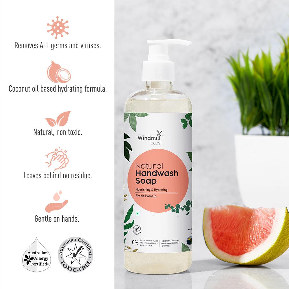 Natural Handwash Liquid Soap Pomelo Fresh - Windmill Baby
