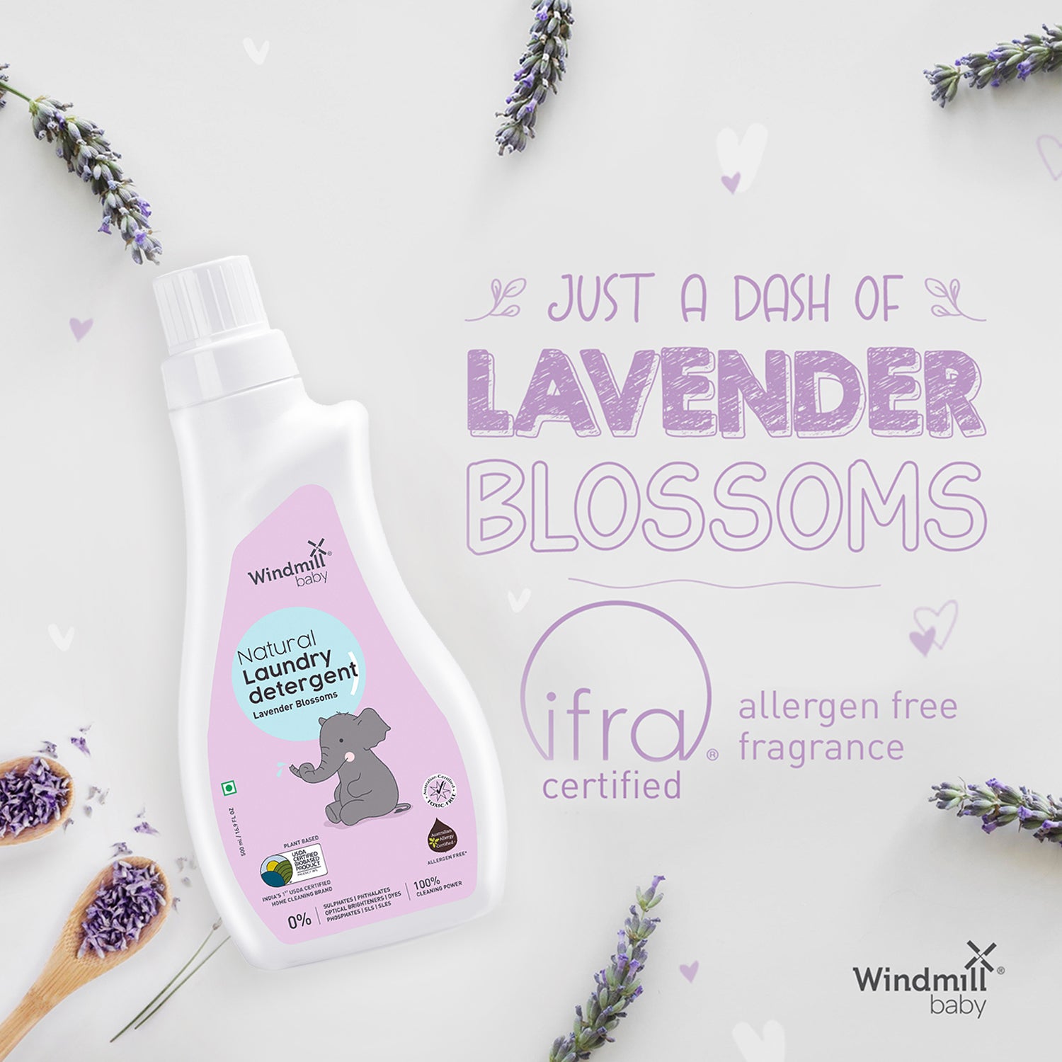 Natural Laundry Detergent Lavender Blossoms 500ml