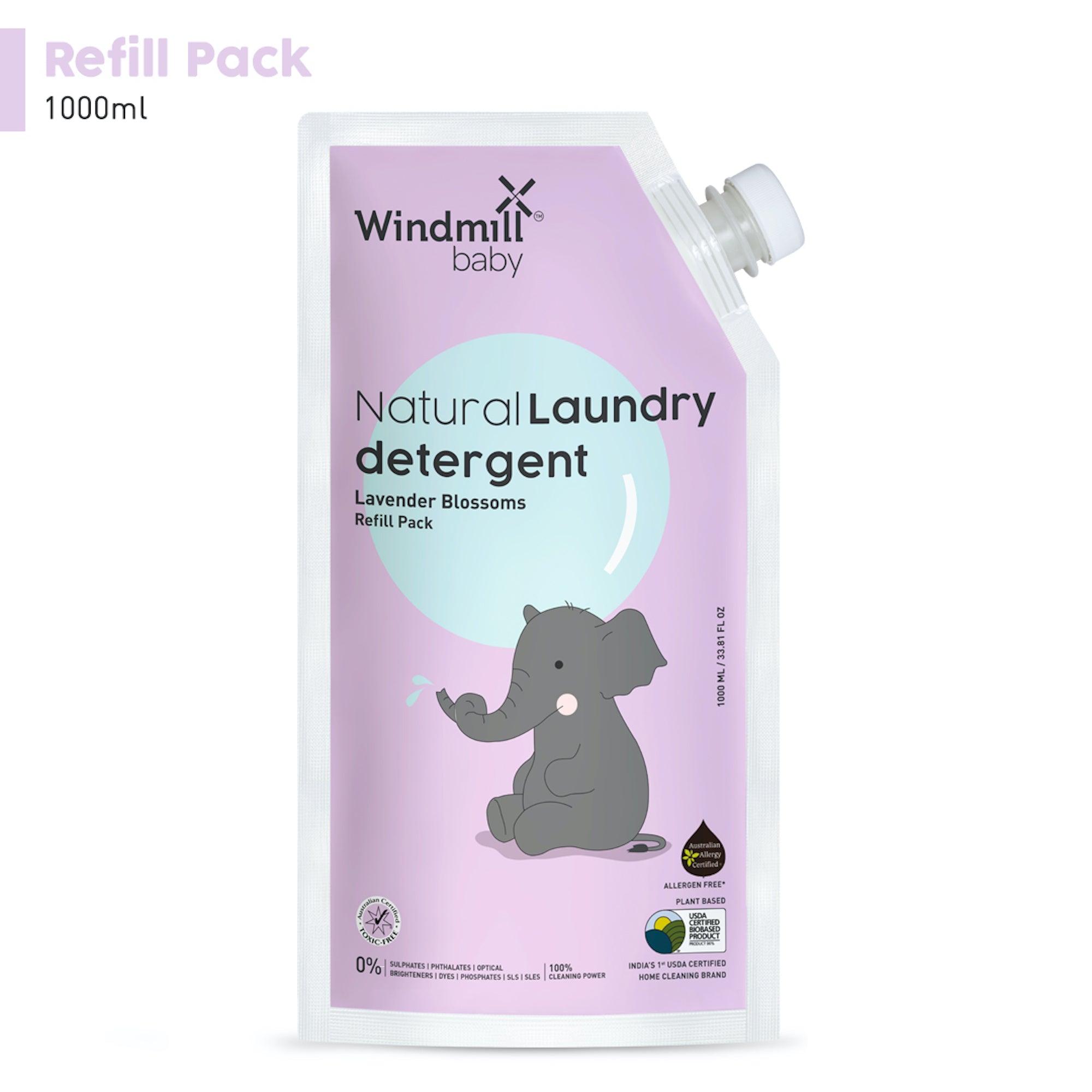 Natural Baby Laundry Detergent Lavender Blossoms - Refill - Windmill Baby