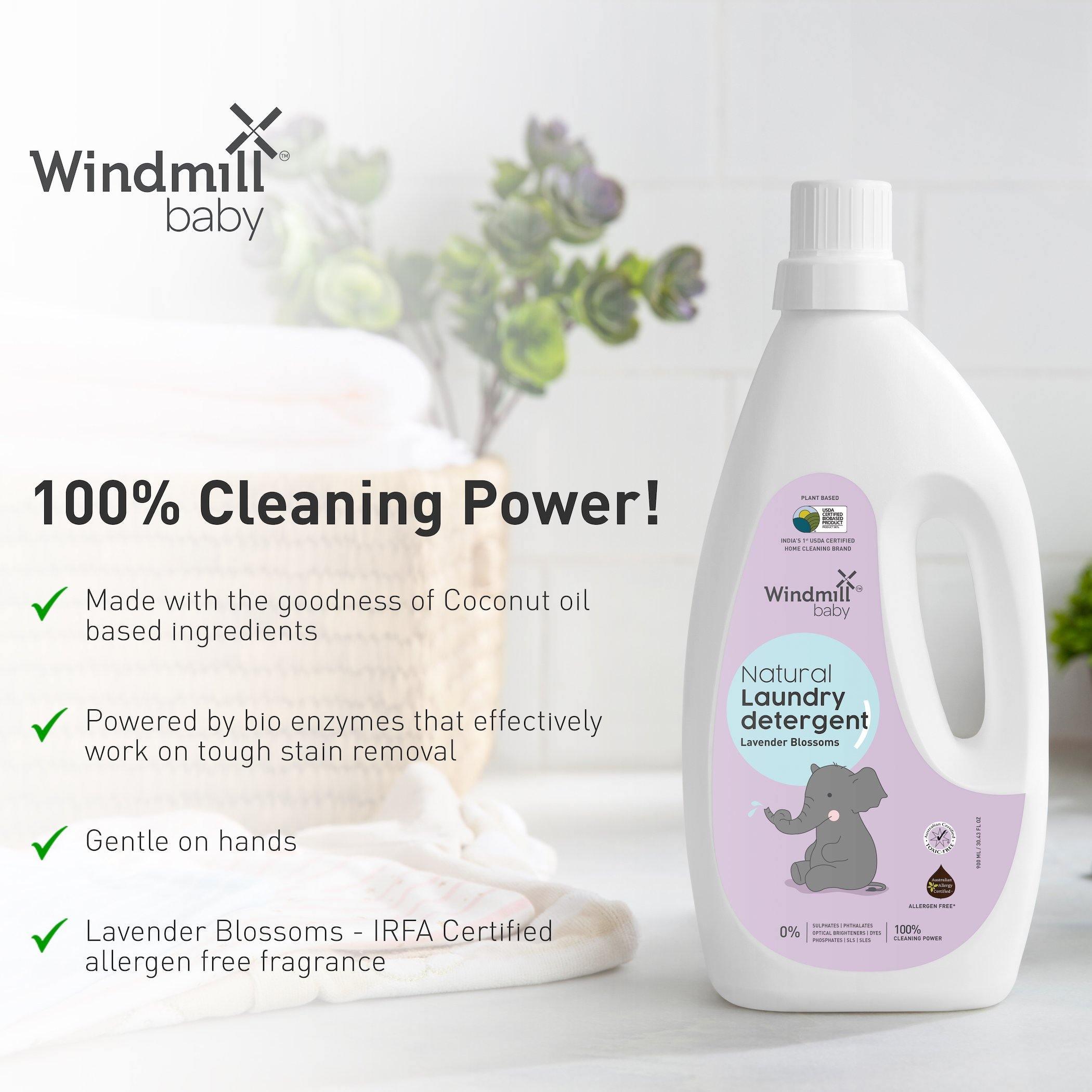 Natural Baby Laundry Detergent - Lavender Blossoms - Windmill Baby